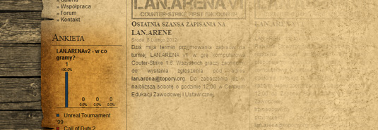 LAN.ARENA v2 - w co gramy? LAN.ARENA v2 - w co gramy?