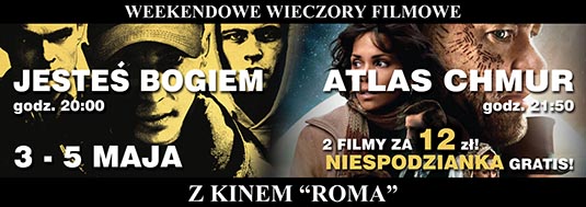 Majowe wieczory filmowe z kinem "Roma" Majowe wieczory filmowe z kinem "Roma"