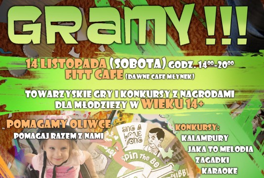 Gramy!!! 14 listopada 2015 Gramy!!! 14 listopada 2015