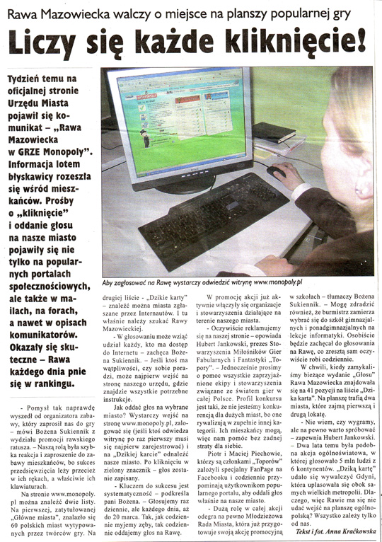 Liczy się każde kliknięcie!