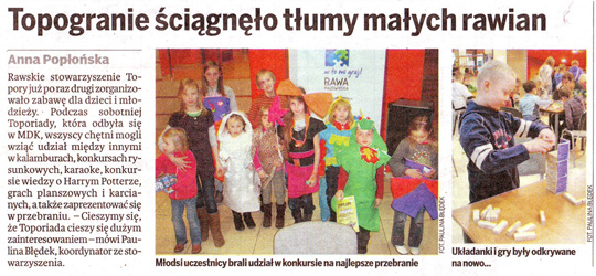 Topogranie ściągnęło tłumy małych rawian